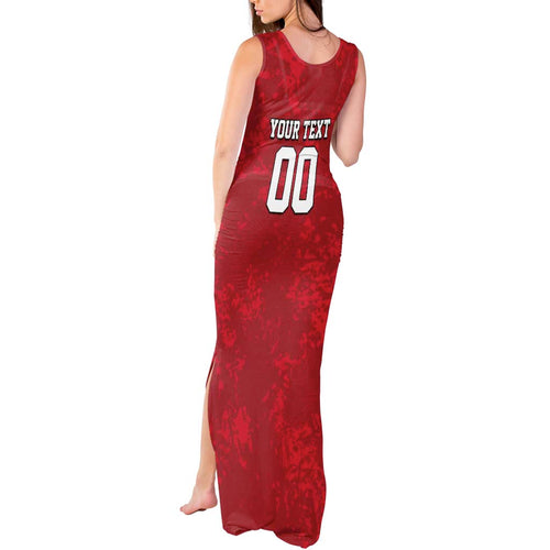 Custom British Lions-AUNZ Tank Maxi Dress Australia-New Zealand Indigenous Motif