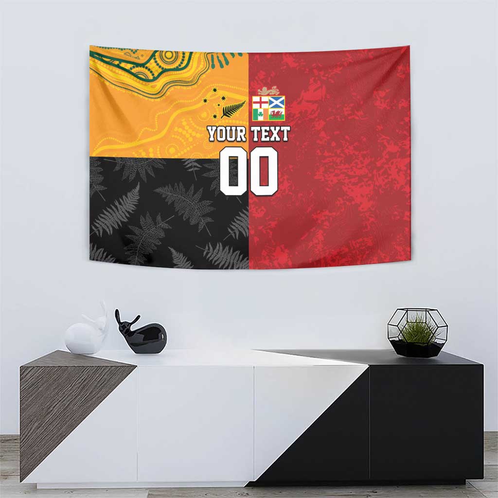 Custom British Lions-AUNZ Tapestry Australia-New Zealand Indigenous Motif