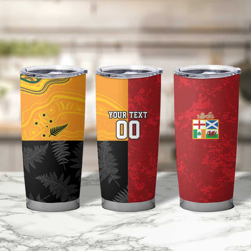 Custom British Lions-AUNZ Tumbler Cup Australia-New Zealand Indigenous Motif