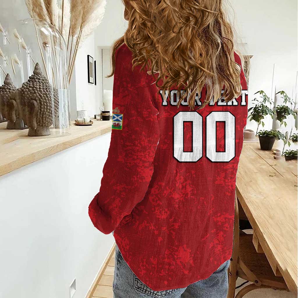 Custom British Lions-AUNZ Women Casual Shirt Australia-New Zealand Indigenous Motif