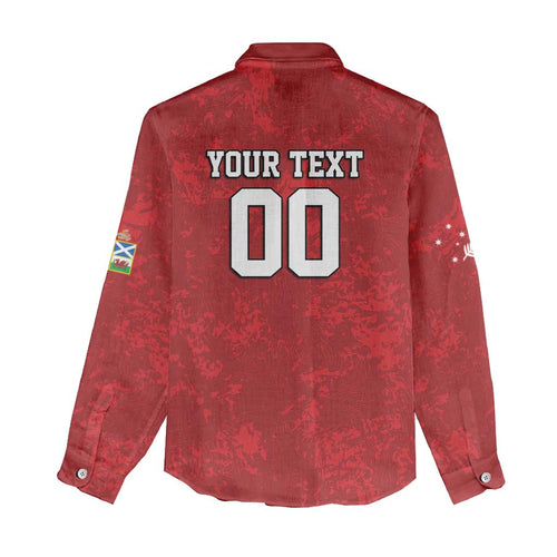 Custom British Lions-AUNZ Women Casual Shirt Australia-New Zealand Indigenous Motif