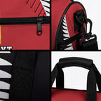 Custom British Lions New Zealand Duffle Bag Half Black Fern