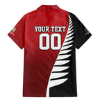 Custom British Lions New Zealand Family Matching Mermaid Dress and Hawaiian Shirt Half Black Fern