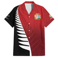 Custom British Lions New Zealand Family Matching Summer Maxi Dress and Hawaiian Shirt Half Black Fern