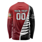 Custom British Lions New Zealand Long Sleeve Shirt Half Black Fern