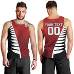 Custom British Lions New Zealand Men Tank Top Half Black Fern