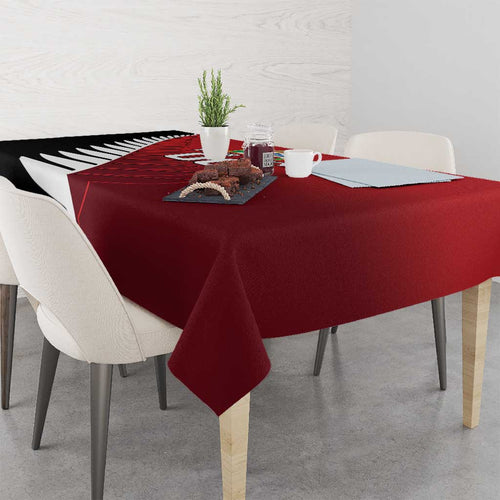 Custom British Lions New Zealand Tablecloth Half Black Fern