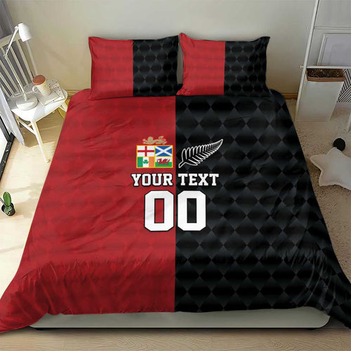 Custom British Lions New Zealand Bedding Set Sporty Style