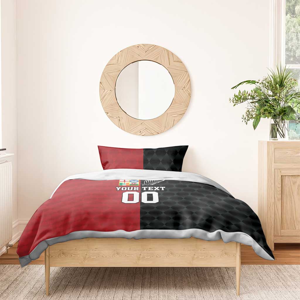 Custom British Lions New Zealand Bedding Set Sporty Style