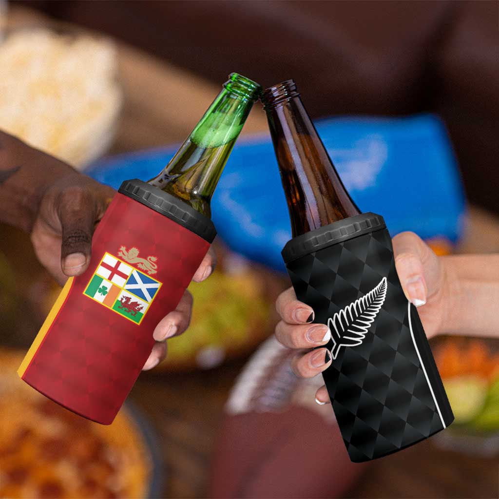 Custom British Lions New Zealand 4 in 1 Can Cooler Tumbler Sporty Style