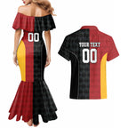 Custom British Lions New Zealand Couples Matching Mermaid Dress and Hawaiian Shirt Sporty Style
