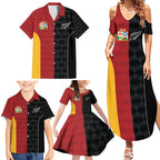 Custom British Lions New Zealand Family Matching Summer Maxi Dress and Hawaiian Shirt Sporty Style