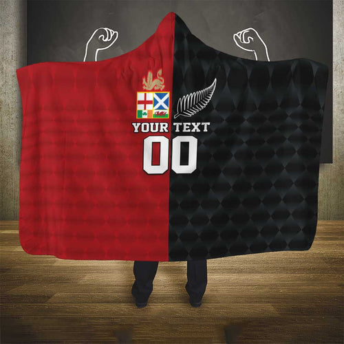 Custom British Lions New Zealand Hooded Blanket Sporty Style