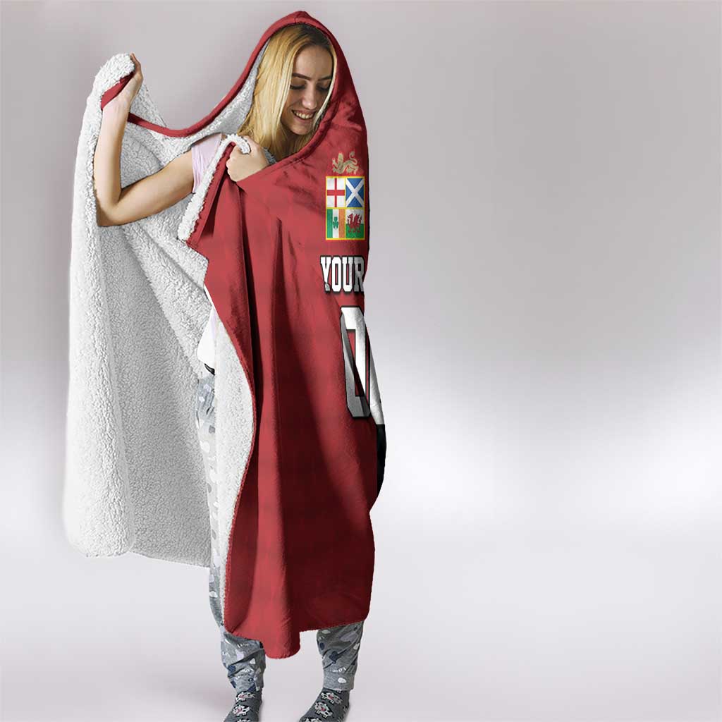 Custom British Lions New Zealand Hooded Blanket Sporty Style