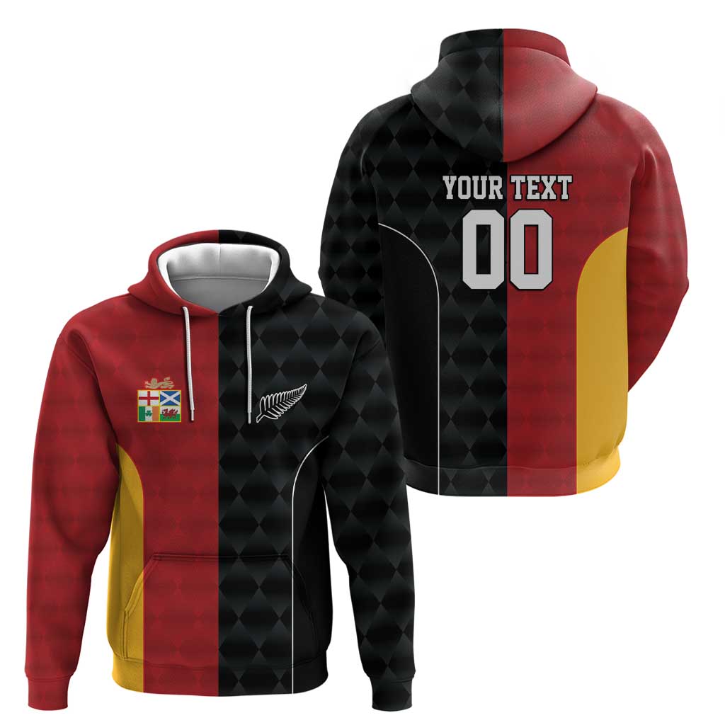 Custom British Lions New Zealand Hoodie Sporty Style