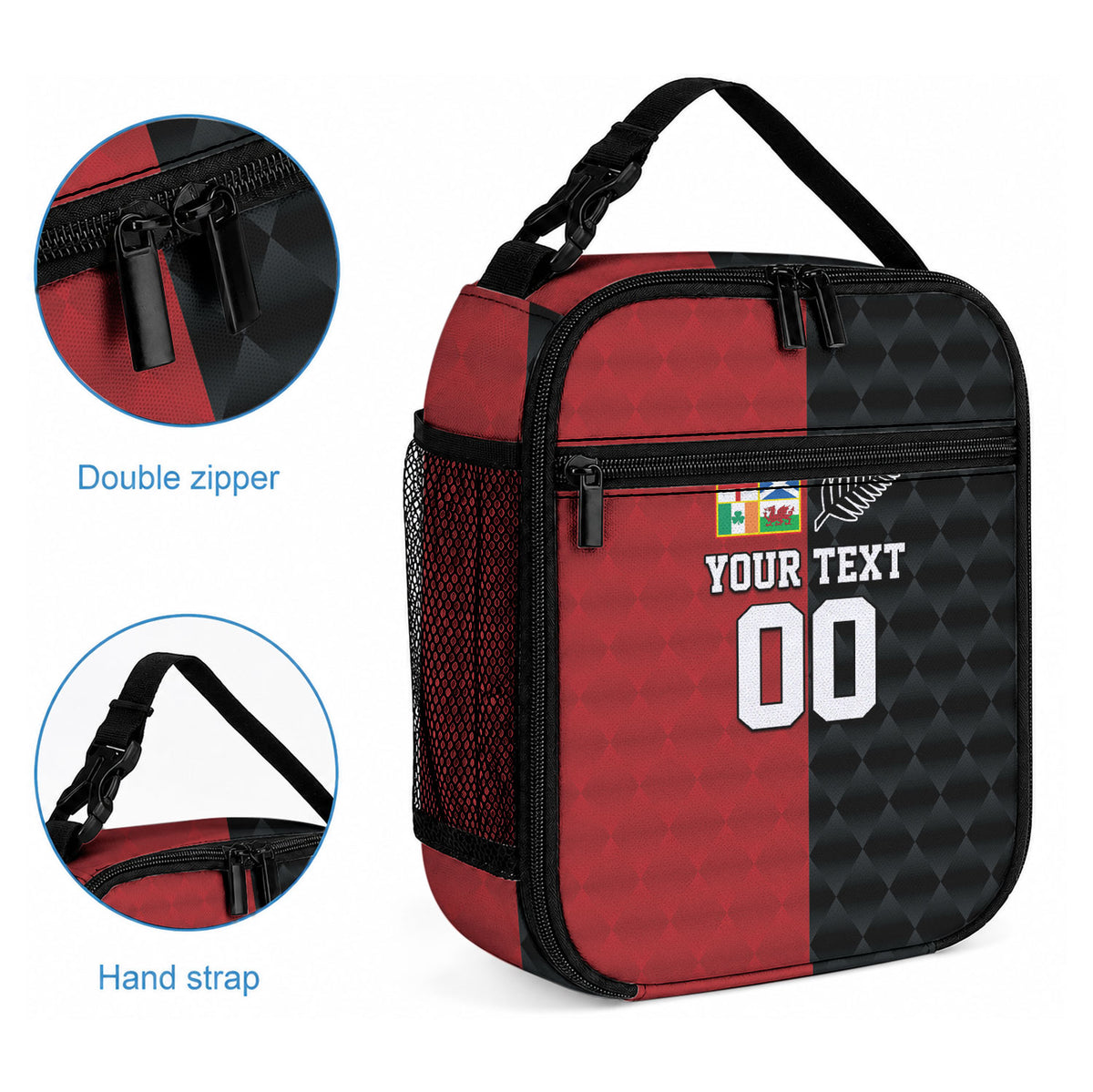 Custom British Lions New Zealand Lunch Bag Sporty Style