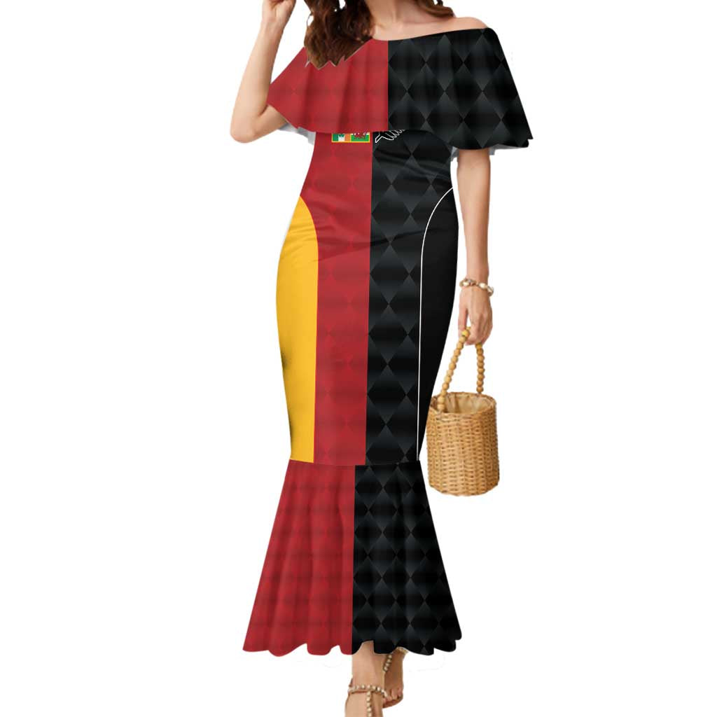 Custom British Lions New Zealand Mermaid Dress Sporty Style