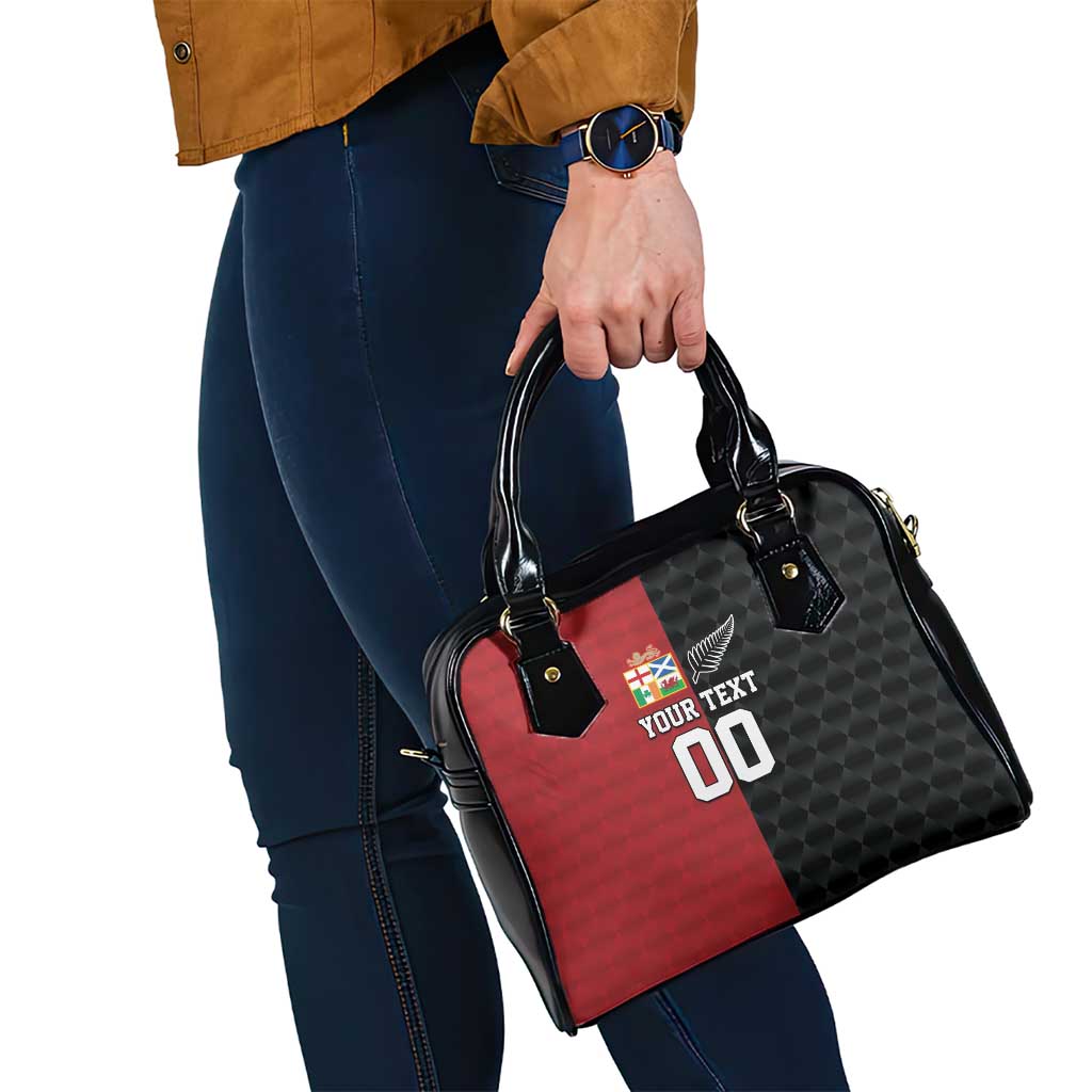 Custom British Lions New Zealand Shoulder Handbag Sporty Style