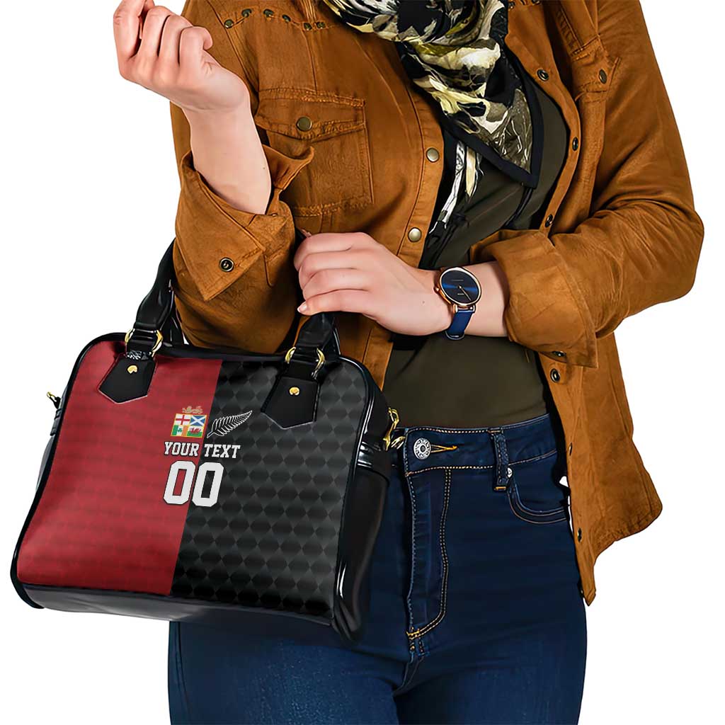 Custom British Lions New Zealand Shoulder Handbag Sporty Style
