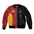 Custom British Lions New Zealand Sleeve Zip Bomber Jacket Sporty Style