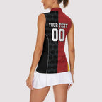 Custom British Lions New Zealand Women Sleeveless Polo Shirt Sporty Style