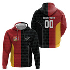 Custom British Lions New Zealand Zip Hoodie Sporty Style