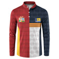 Custom British Lions Australia ACT Button Sweatshirt Sporty Style