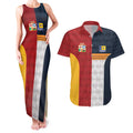 Custom British Lions Australia ACT Couples Matching Tank Maxi Dress and Hawaiian Shirt Sporty Style