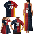 Custom British Lions Australia ACT Family Matching Tank Maxi Dress and Hawaiian Shirt Sporty Style