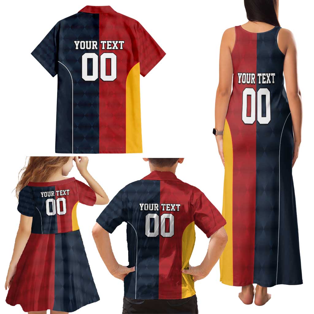 Custom British Lions Australia ACT Family Matching Tank Maxi Dress and Hawaiian Shirt Sporty Style