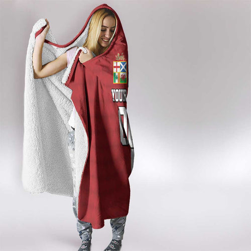 Custom British Lions Australia ACT Hooded Blanket Sporty Style