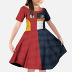 Custom British Lions Australia ACT Kid Short Sleeve Dress Sporty Style