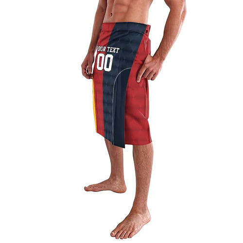 Custom British Lions Australia ACT Lavalava Sporty Style