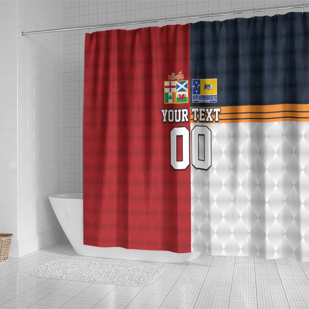 Custom British Lions Australia ACT Shower Curtain Sporty Style