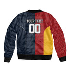 Custom British Lions Australia ACT Sleeve Zip Bomber Jacket Sporty Style