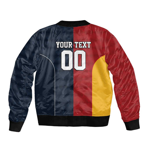 Custom British Lions Australia ACT Sleeve Zip Bomber Jacket Sporty Style