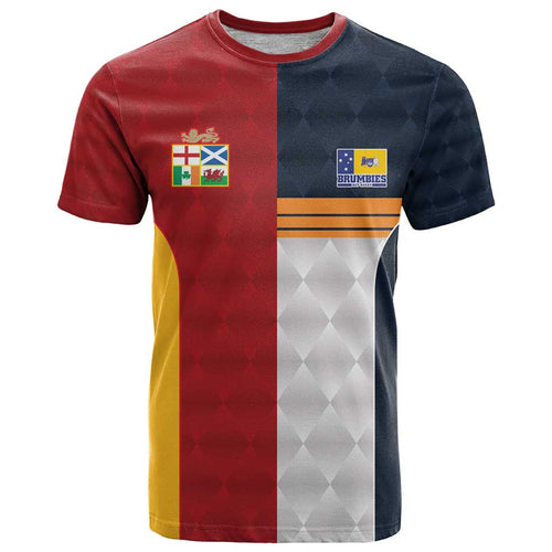 Custom British Lions Australia ACT T Shirt Sporty Style