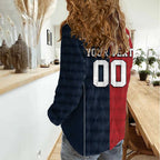 Custom British Lions Australia ACT Women Casual Shirt Sporty Style