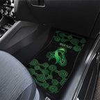 Green Kangaroo Ribbon Aboriginal Personalised Car Mats Depression Awareness