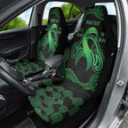 Green Kangaroo Ribbon Aboriginal Personalised Car Seat Cover Depression Awareness