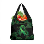 Green Kangaroo Ribbon Aboriginal Personalised Grocery Bag Depression Awareness