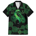 Green Kangaroo Ribbon Aboriginal Personalised Hawaiian Shirt Depression Awareness