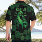 Green Kangaroo Ribbon Aboriginal Personalised Hawaiian Shirt Depression Awareness