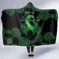 Green Kangaroo Ribbon Aboriginal Personalised Hooded Blanket Depression Awareness