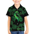 Green Kangaroo Ribbon Aboriginal Personalised Kid Hawaiian Shirt Depression Awareness