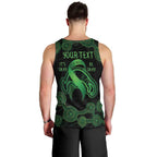 Green Kangaroo Ribbon Aboriginal Personalised Men Tank Top Depression Awareness