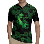 Green Kangaroo Ribbon Aboriginal Personalised Rugby Jersey Depression Awareness