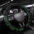 Green Kangaroo Ribbon Aboriginal Steering Wheel Cover Depression Awareness