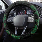 Green Kangaroo Ribbon Aboriginal Steering Wheel Cover Depression Awareness