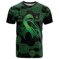 Green Kangaroo Ribbon Aboriginal Personalised T Shirt Depression Awareness